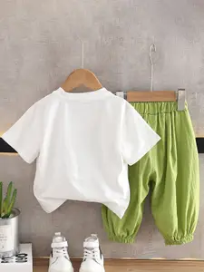 INCLUD Boys Applique T-shirt With Trousers