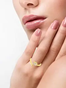 Vighnaharta Gold-Plated Heart Shaped Pendants with Chains