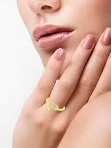 Vighnaharta Gold-Plated Heart Shaped Pendants with Chains