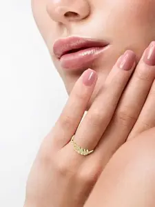 Vighnaharta Gold-Plated Heart Shaped Pendants with Chains