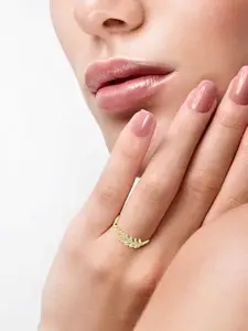 Vighnaharta Gold-Plated Heart Shaped Pendants with Chains