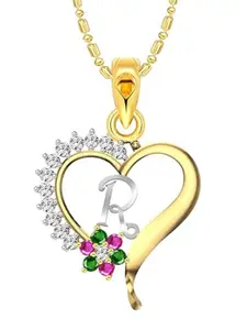 Vighnaharta Gold-Plated Heart Shaped Pendants