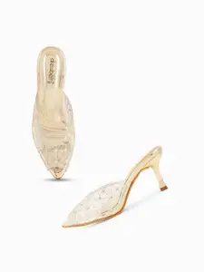 DressBerry Printed Kitten Pumps