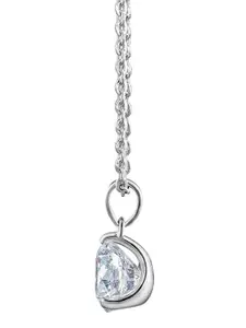 SILBERRY Silver-Plated Diamond Shaped Pendants with Chains