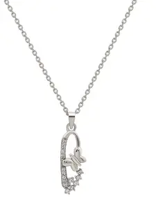 SILBERRY Rhodium-Plated Animal Shaped Pendants with Chains