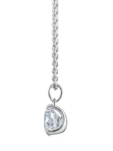 SILBERRY Rhodium-Plated Contemporary Pendants with Chains