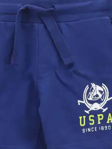 U.S. Polo Assn. Kids Boys Mid-Rise Pure Cotton Shorts