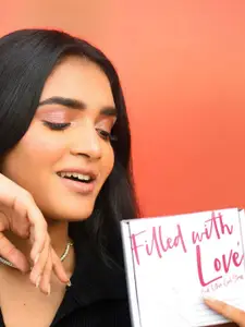 ToniQ Gold-Plated Stone-Studded Infinity Pendant Chain