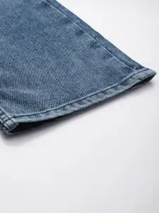 all about you Women Straight Fit High-Rise Heavy Fade Stretchable Jeans