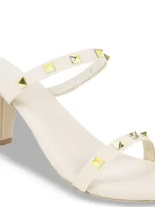 Try Me Textured Ethnic Block Sandals