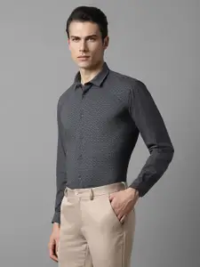 Louis Philippe Sport Slim Fit Micro Ditsy Printed Formal Shirt