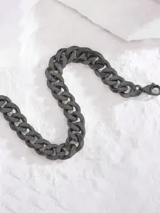 Fashion Frill Men Silver-Plated Charm Bracelet