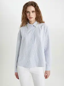 DeFacto Women Opaque Striped Casual Shirt