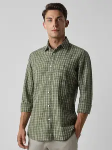 Van Heusen Sport Men Slim Fit Opaque Checked Casual Shirt