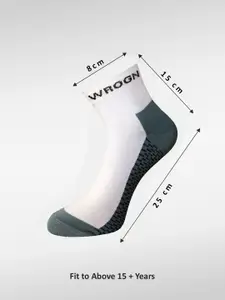 WROGN Men Pack Of 6 Patterned Ankle Length Socks