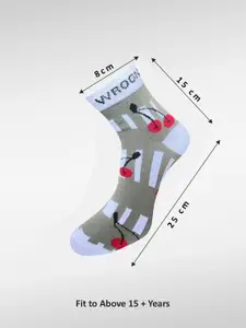 WROGN Men Pack Of 6 Patterned Ankle Length Socks