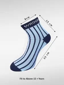 WROGN Men Pack of 6 Patterned Ankle-Length Socks