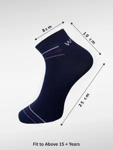 WROGN Men Pack Of 6 Patterned Ankle-Length Socks