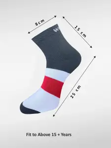 WROGN Men  Pack Of 6 Patterned Anti Microbial Ankle Length Socks