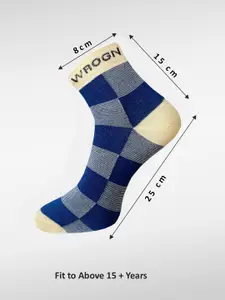 WROGN Men Pack of 9 Patterned Ankle-Length Socks
