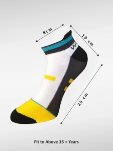 WROGN Men Pack Of 6 Patterned Ankle Length Socks