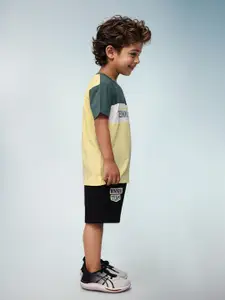 Toonyport Boys Printed Pure Cotton T-shirt With Shorts