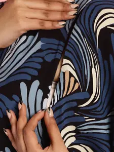 Secret Wish Floral Printed Maternity Maxi Kaftan Nightdress