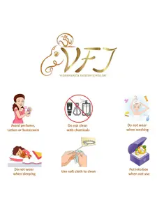 Vighnaharta Gold Plated Cubic Zirconia Pendant With Greeting Card