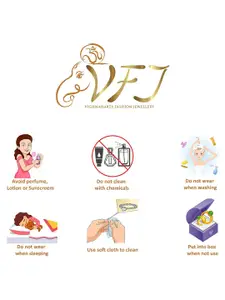 Vighnaharta Gold-Plated Cubic Zirconia Heart Shaped Pendants