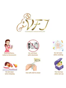 Vighnaharta Gold Plated Cubic Zirconia Pendant With Greeting Card