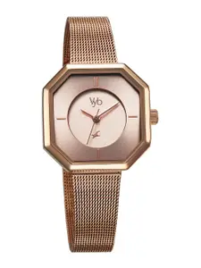 Fastrack Vyb Prodigy Women Stainless Steel Bracelet Style Straps Analogue Watch FV60034WM01W
