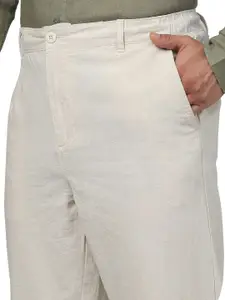 Celio Men Chinos Pure Linen Trousers