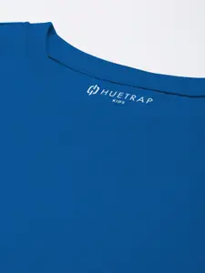 Huetrap Boys Typography Printed Applique T-shirt