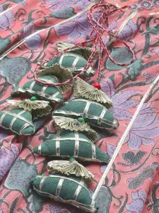 all about you Ethnic Motifs Print V-Neck Sleeveless Cotton Fit & Flare Maxi Dress