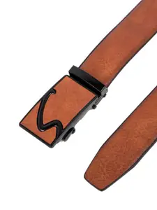 The Roadster Lifestyle Co. Men Textured Automatic Buckle Belt