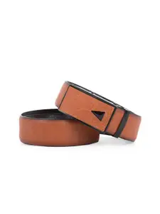The Roadster Lifestyle Co. Men Textured Formal Belt