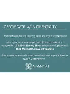 MANNASH Rose Gold Plated Pendant With Chain