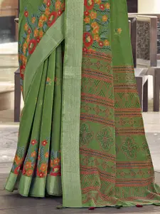 Mitera Floral Zari Dabu Saree