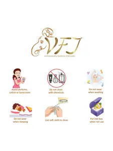 Vighnaharta Rhodium-Plated Floral Pendants with Chains