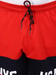 V-Mart Boys Mid-Rise Typography Printed Cotton Shorts