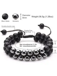 MEENAZ Men Silver-Plated Multistrand Bracelet