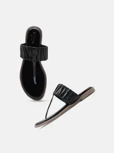 SCENTRA Textured T-Strap Flats