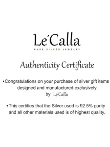 LeCalla 925 Sterling Silver Plated Contemporary Drop Earrings