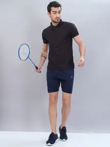 Technosport Men Pack Of 2 Slim Fit Training or Gym Sports Shorts