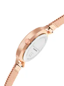 French Connection Women Embellished Bracelet Style Straps Analogue Watch FCN0008P