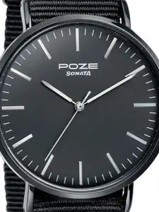 Sonata Poze Men Poze Round Shape Analogue Watch SP70038NP01W