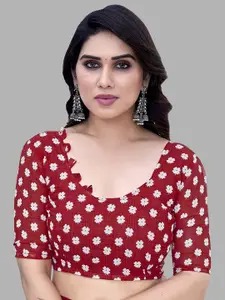 ANAND SAREES Selection of 2 Printed Georgette Saree