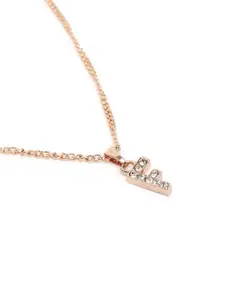 Estele Rose Gold-Plated Contemporary Pendants