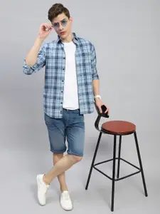 Monte Carlo Classic Tartan Checked Pure Cotton Casual Shirt