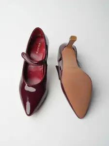 Theater Pointed Toe Stiletto Heeled Pumps